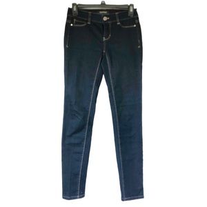 White House Black Market Skinny Leg Denim Jeans Dark Wash Women's Size XXS